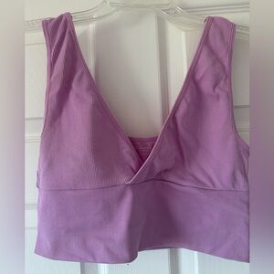 PacSun Lavender Ribbed Top size M
